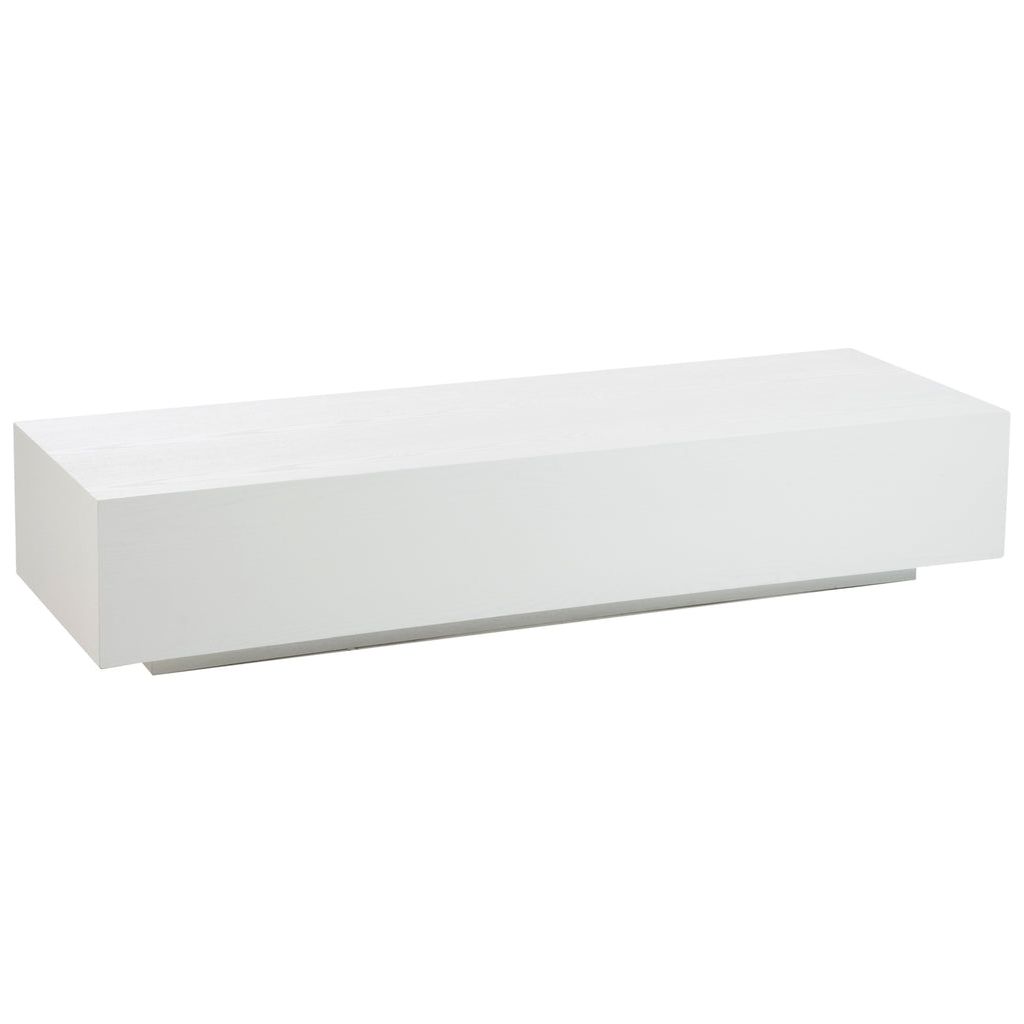 Table Basse Bois Blanc Rectangulaire - Designix