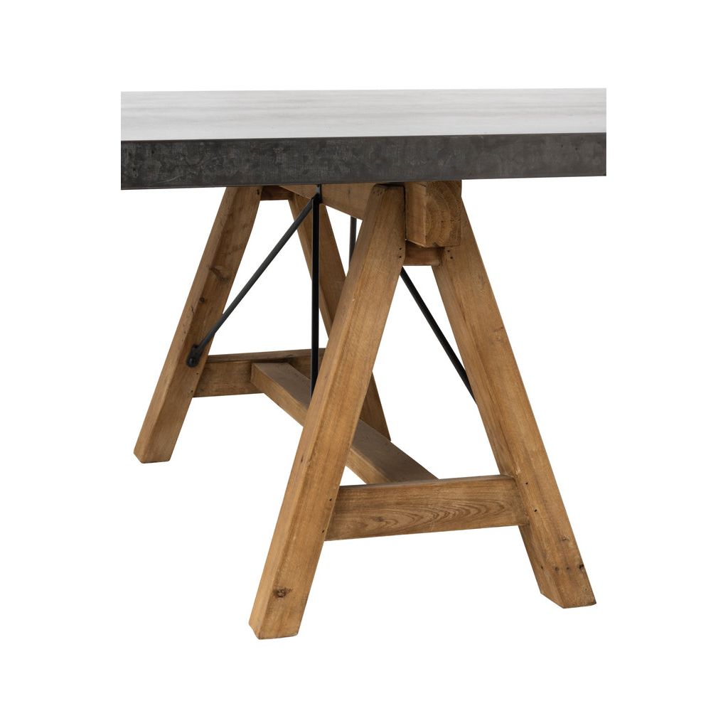 Table Basse Carrée Métal Bois - Designix