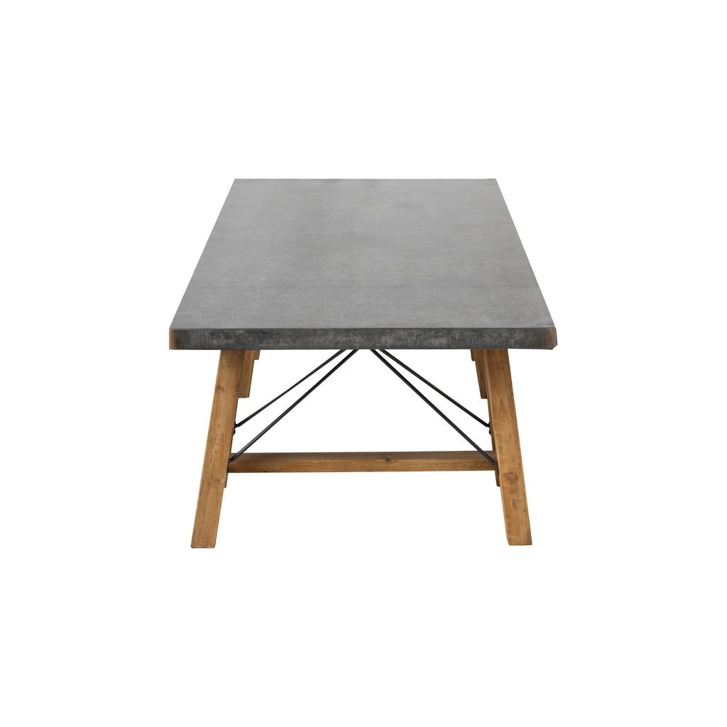 Table Basse Carrée Métal Bois - Designix