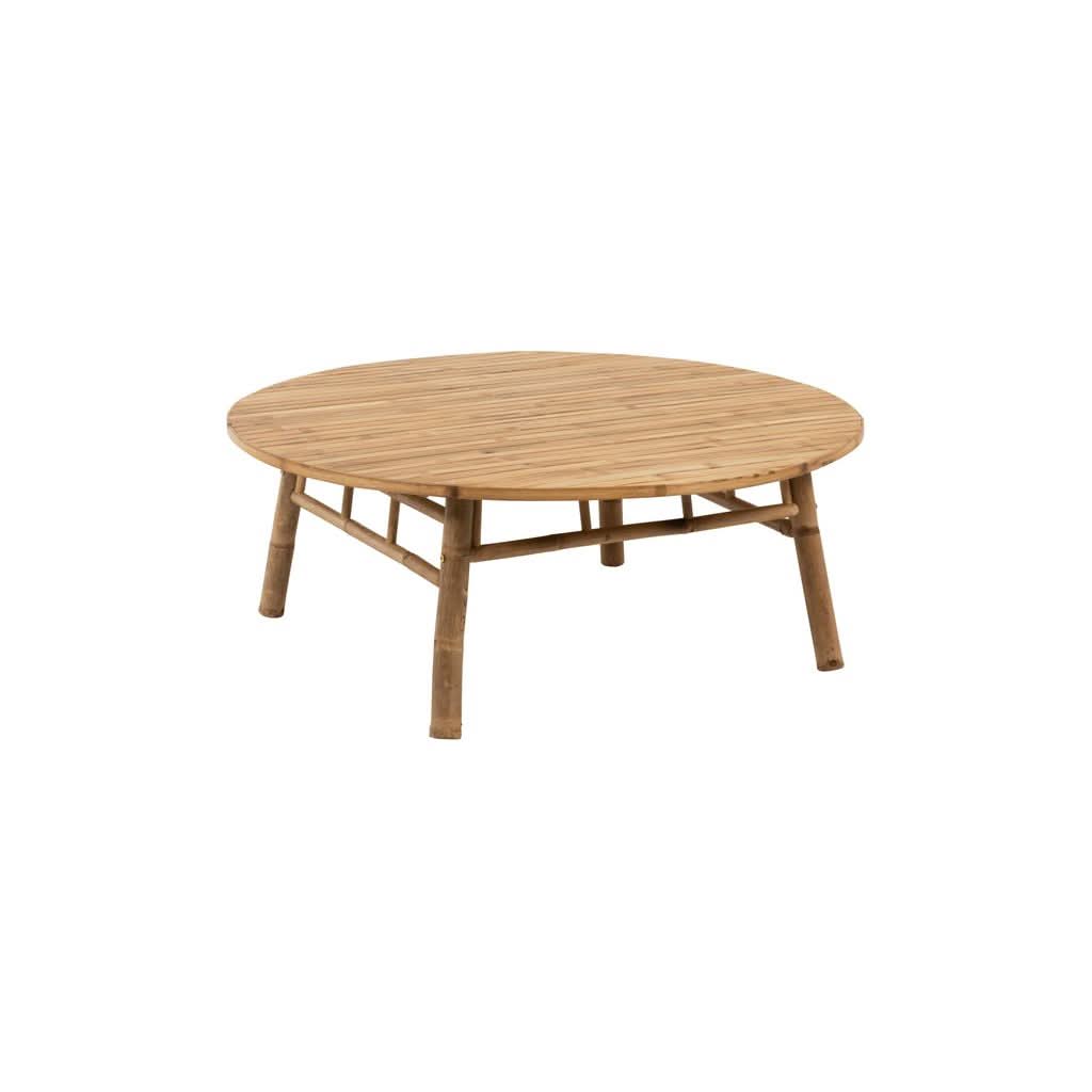 Table Basse Ronde Bambou Naturel - Designix