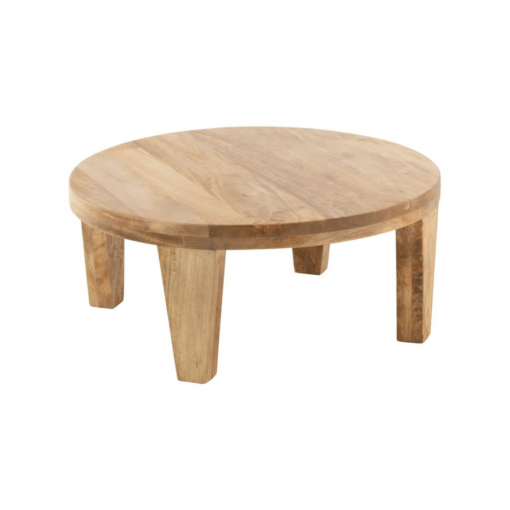 Table Basse Ronde Bois Naturel - Designix