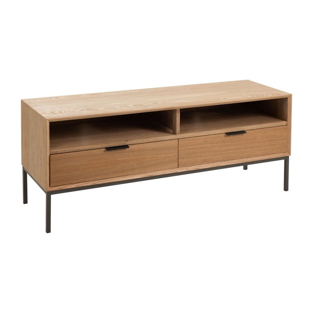 Table Basse TV Bois Métal Naturel - Designix