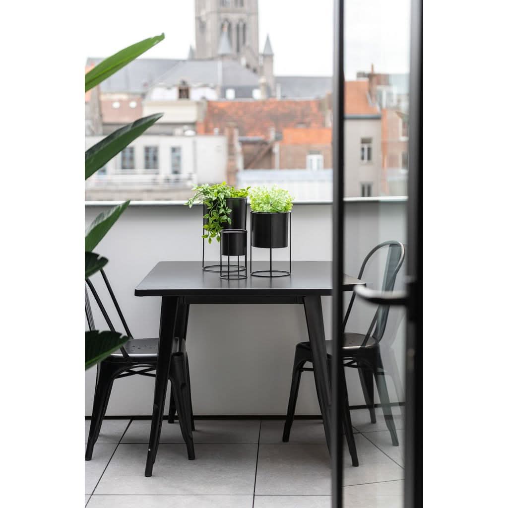 Table Bistro Métal Noir Design Moderne - Designix