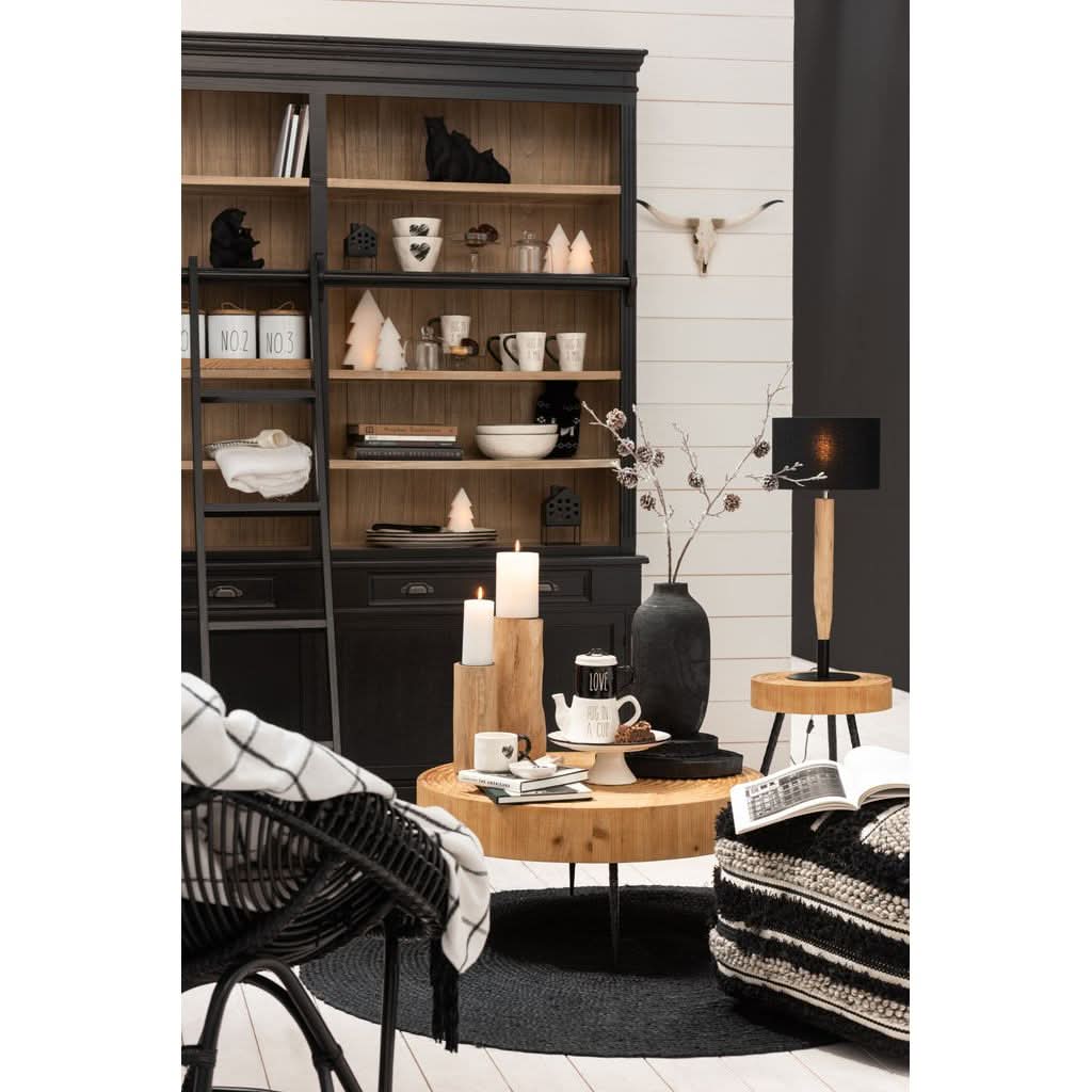 Table Cercles Bois Métal - Designix
