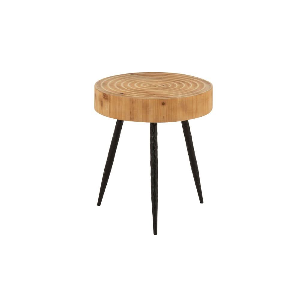 Table Cercles Bois Métal - Designix