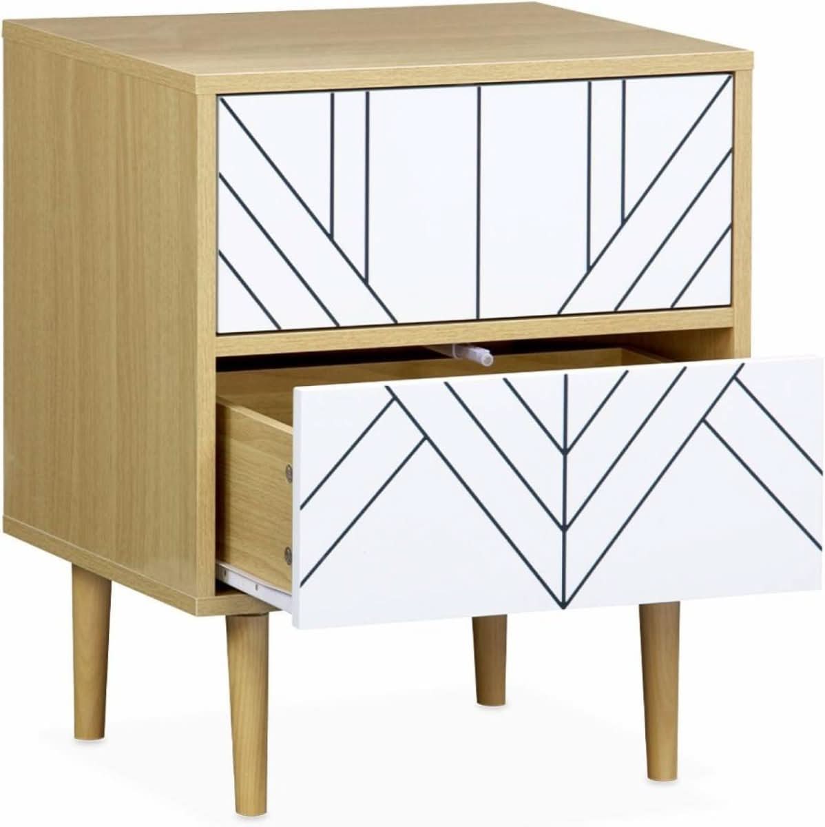 Table Chevet Bois Contemporain | Grès - Designix Table de Nuit