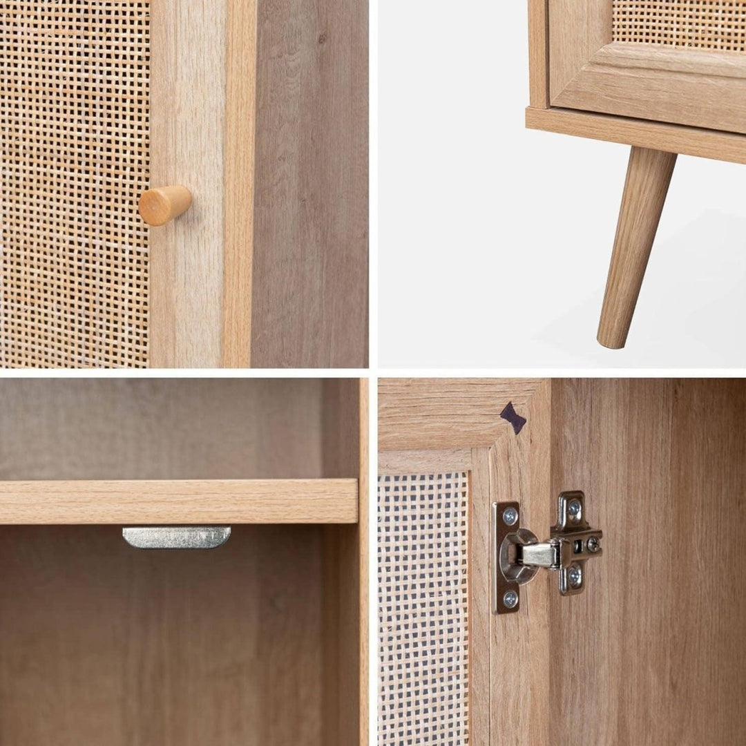 Table Chevet Cannage Bohème | Côte - Designix Table de Nuit