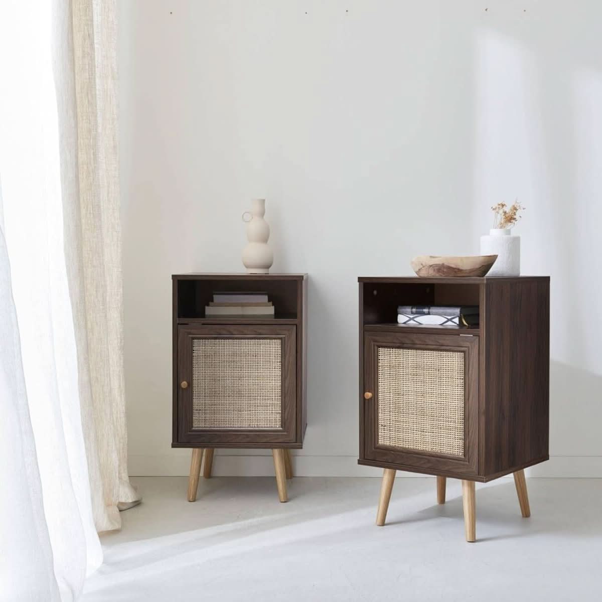 Table Chevet Cannage Bohème | Whirl - Designix Table de Nuit