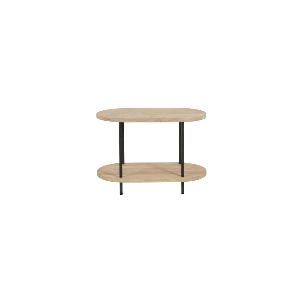 Table d'appoint bois manguier et fer - Designix