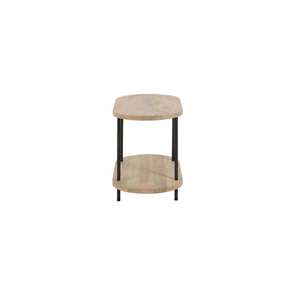 Table d'appoint bois manguier et fer - Designix