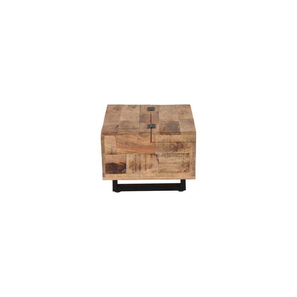 Table D'Appoint Carrée Bois Naturel - Designix