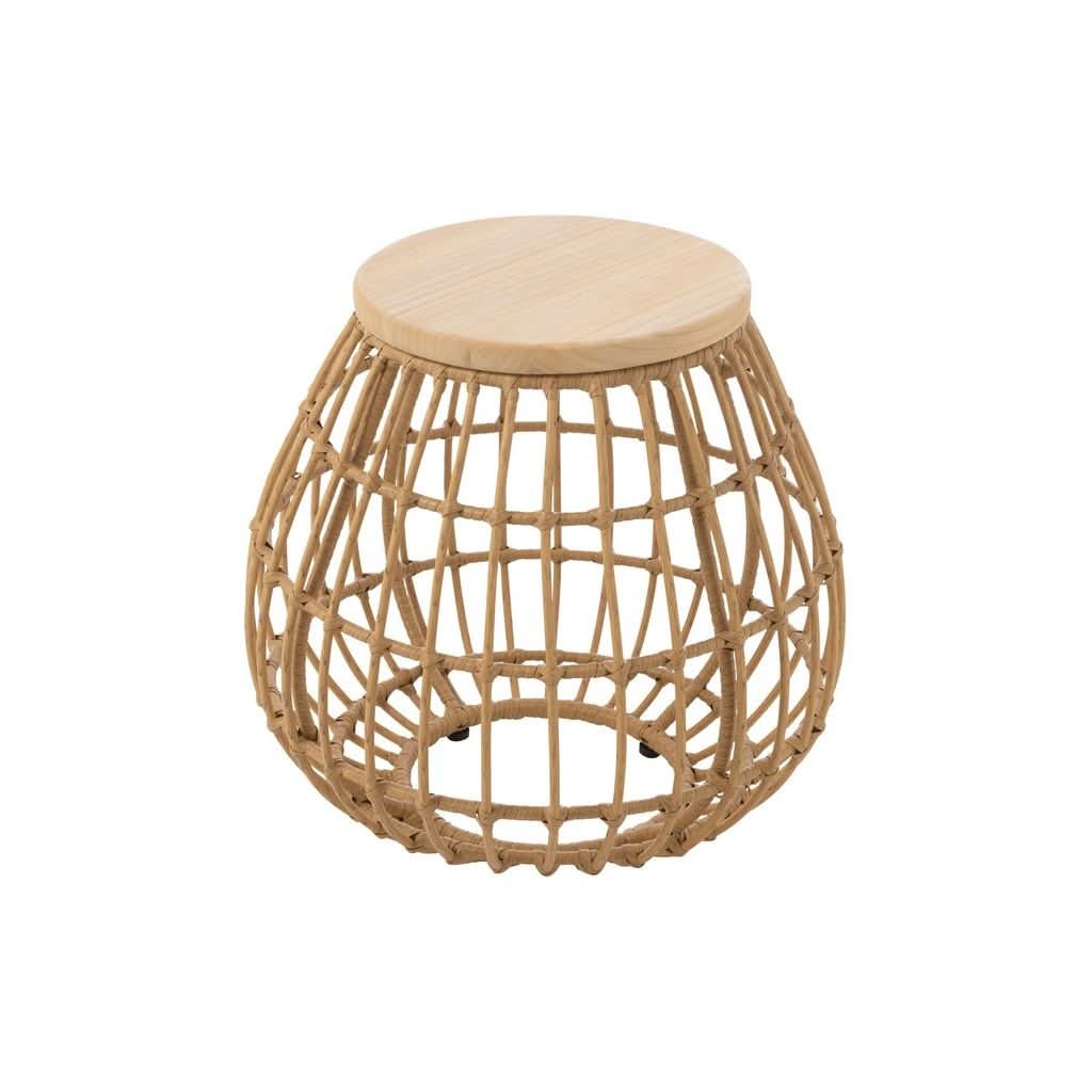 Table d'appoint en Rotin Naturel - Designix