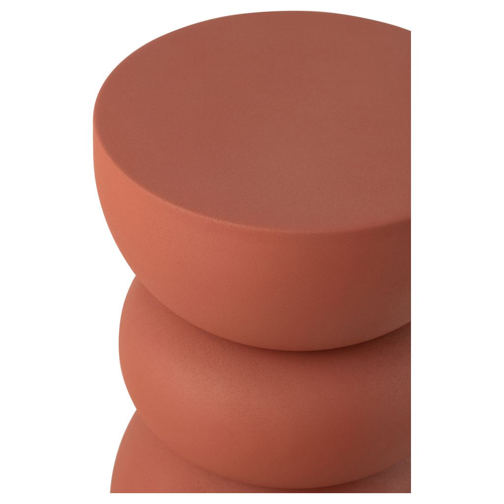 Table d'appoint Fer Rouillé Orange - Designix
