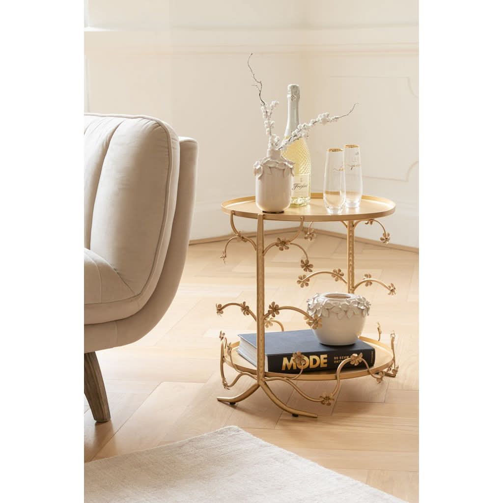 Table D'Appoint Métal Doré - Designix