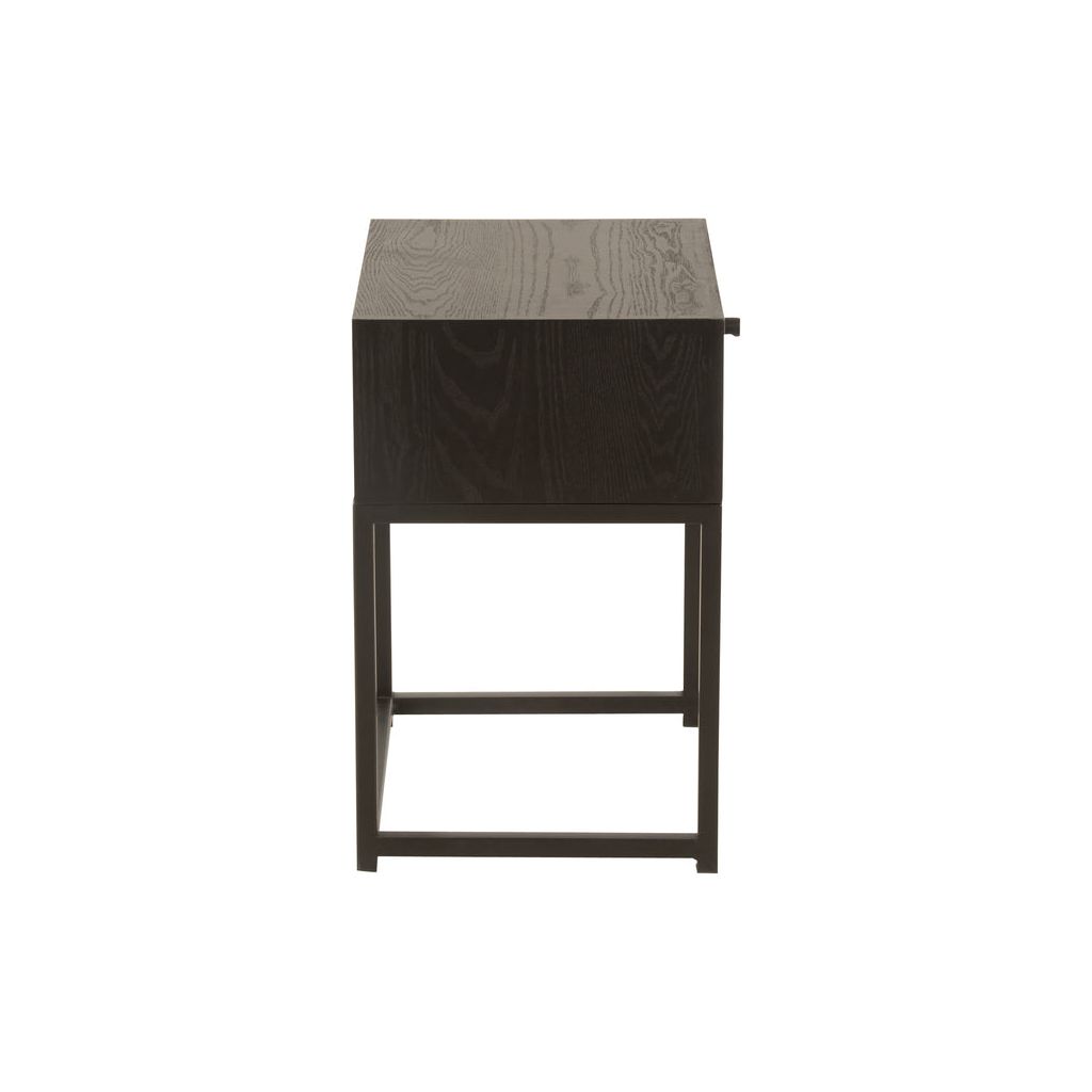 Table D'Appoint Noir Avec Tiroir - Designix