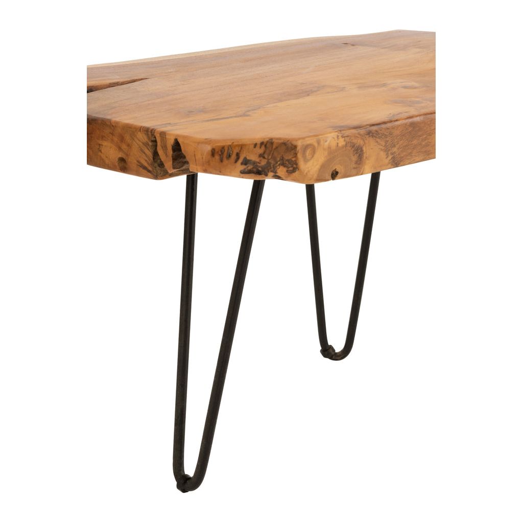 Table D'Appoint Teck Marron Irégulier - Designix
