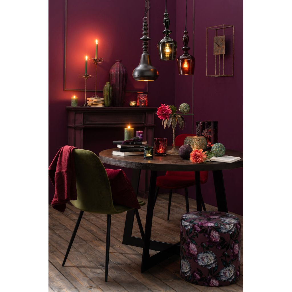 Table D'appoint Verre Métal Doré - Designix