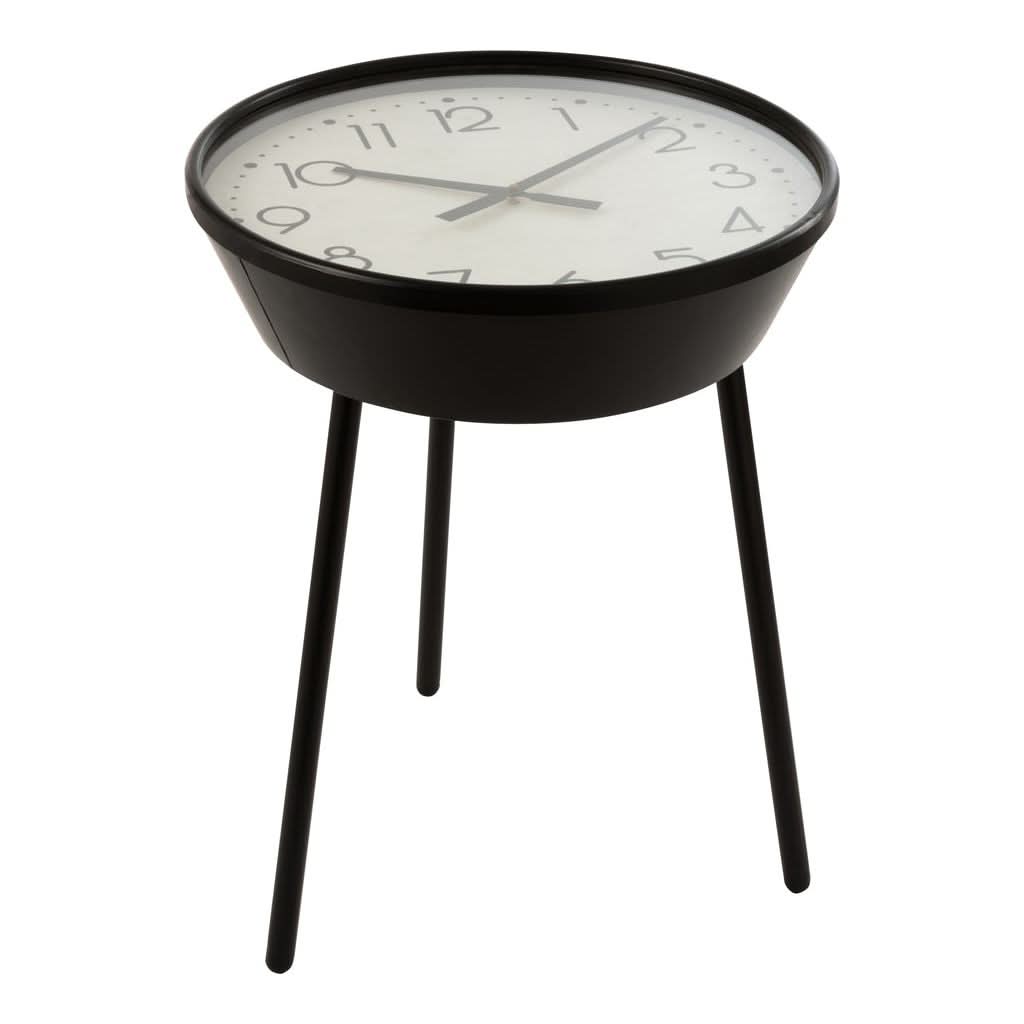Table Horloge Métal Marron - Designix