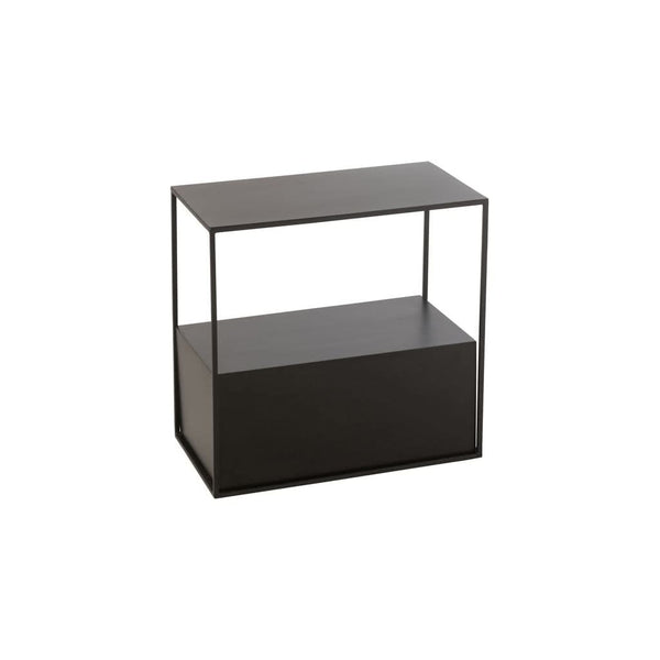 Table Métal MDF Noir Rectangulaire