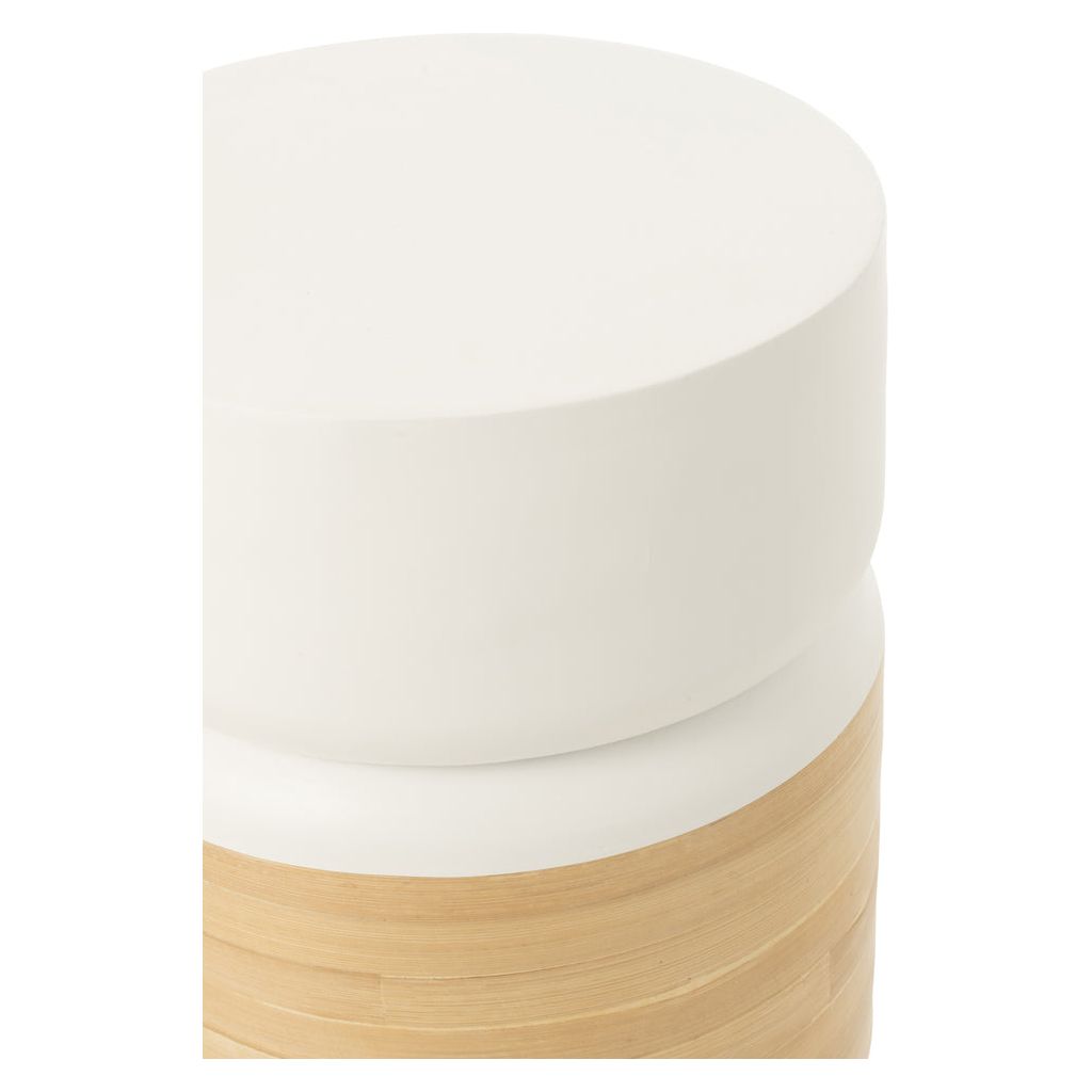 Table Ronde Bambou Blanc - Designix
