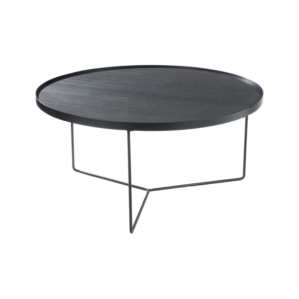 Table Ronde Bois Métal Grand Format - Designix