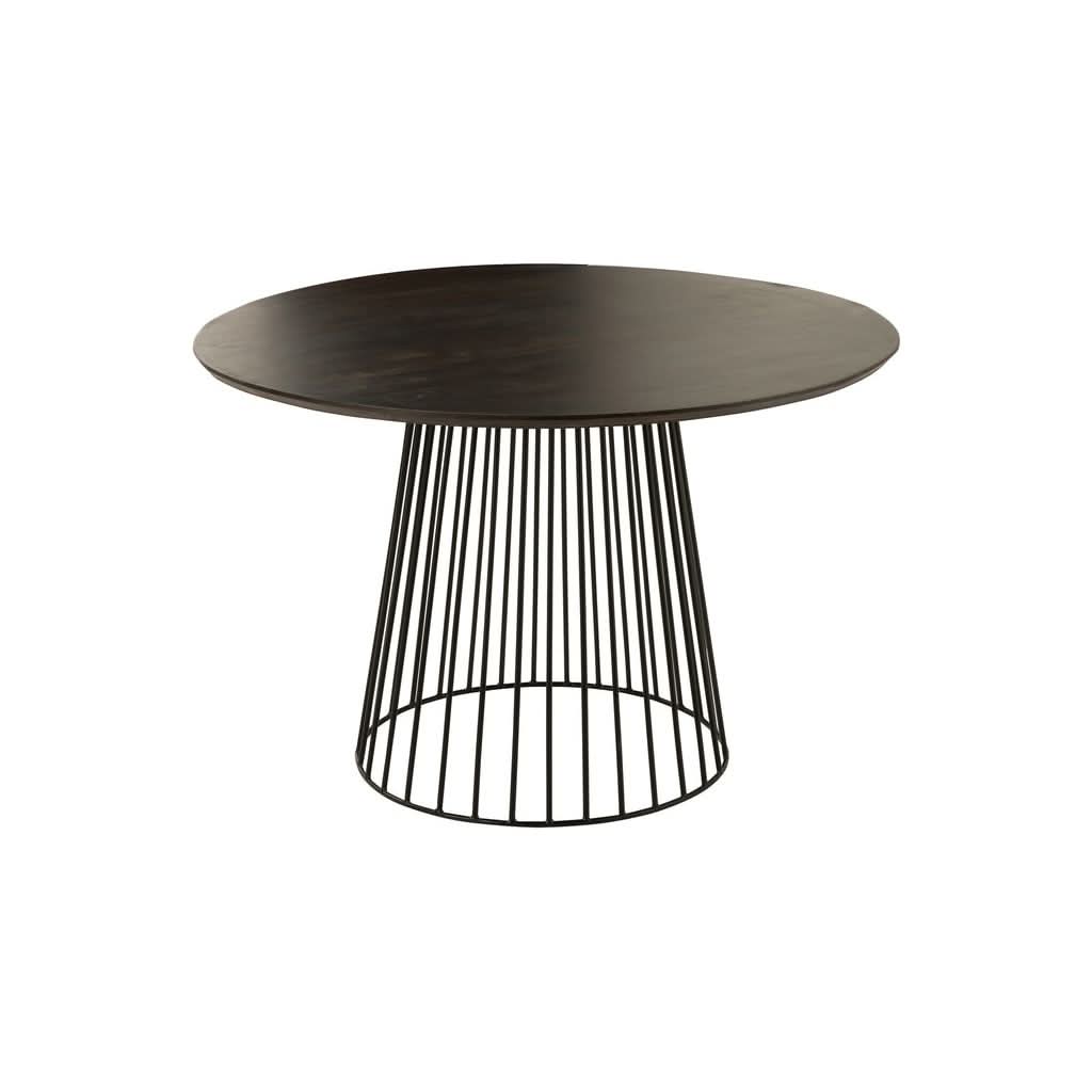 Table Ronde Bois Métal Naturel - Designix