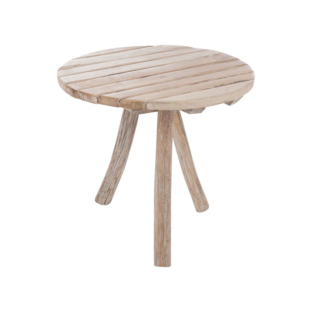 Table Ronde Bois Naturel 3 Pieds - Designix