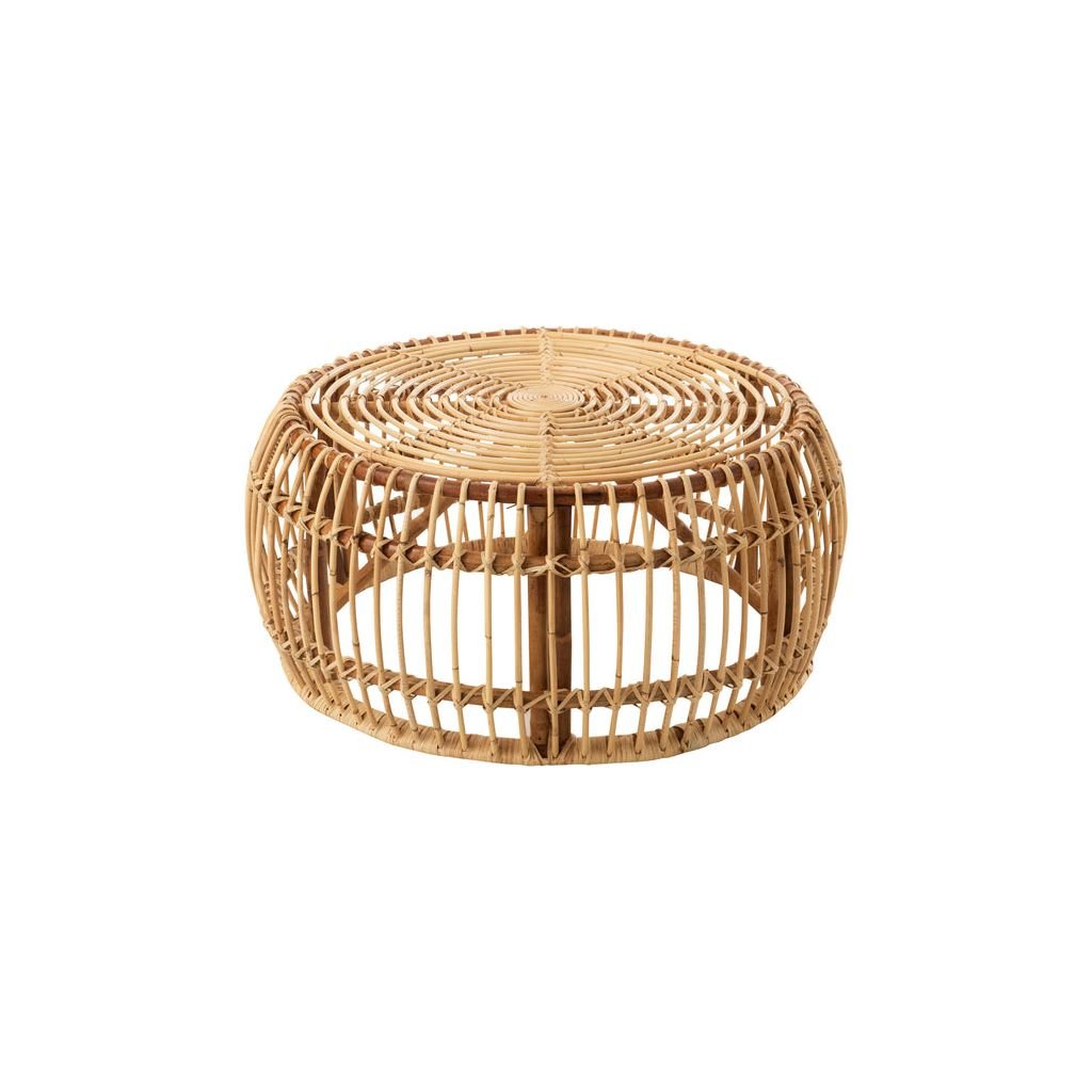 Table Ronde Rotin Naturel 85 cm - Designix