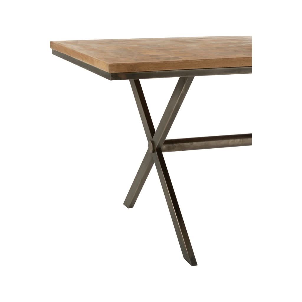 Table Yoni Métal Bois Mangue - Designix