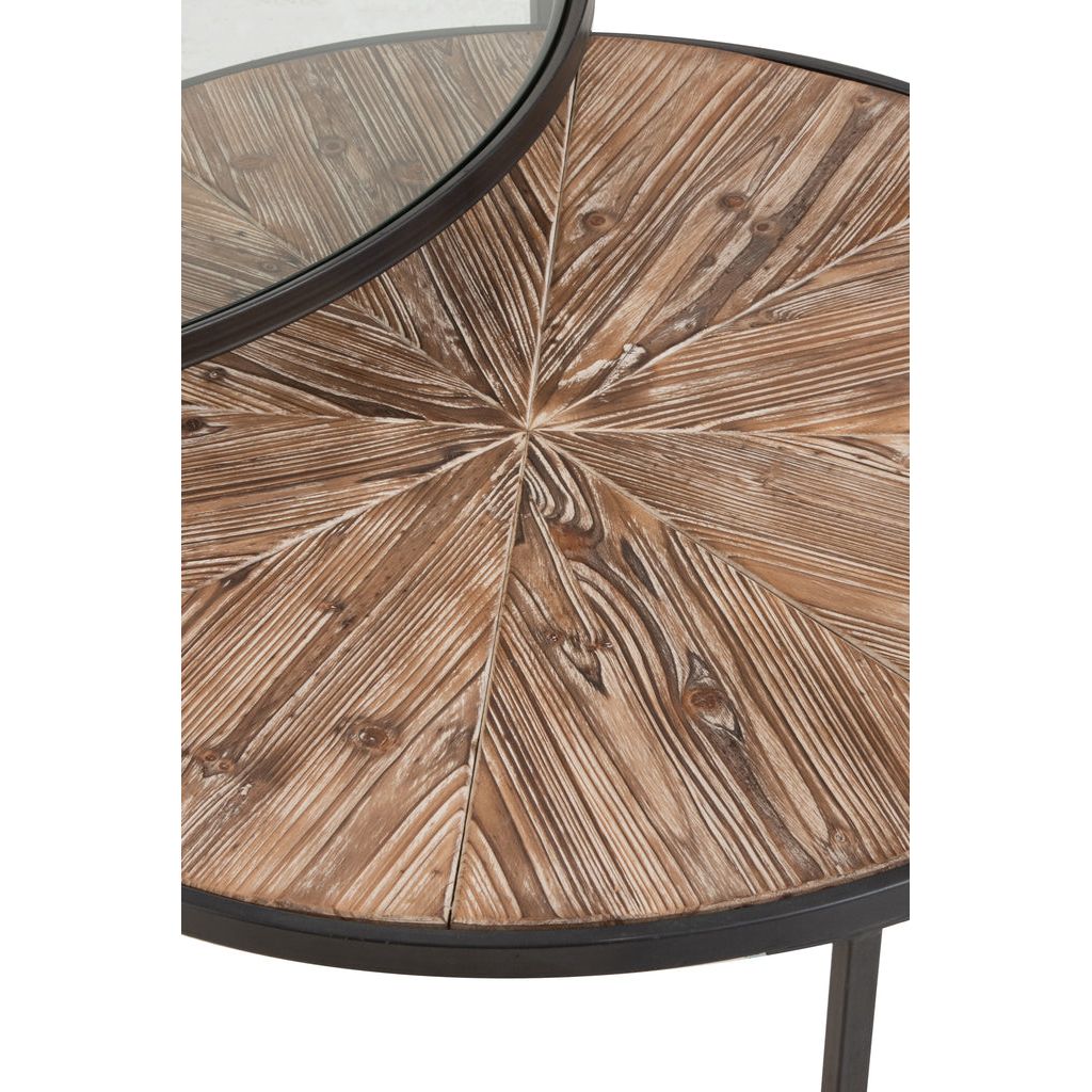 Tables Basses Rondes Métal Noir - Designix