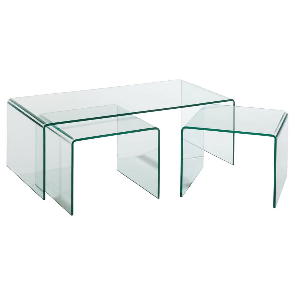 Tables Basses Verre Transparent - Designix