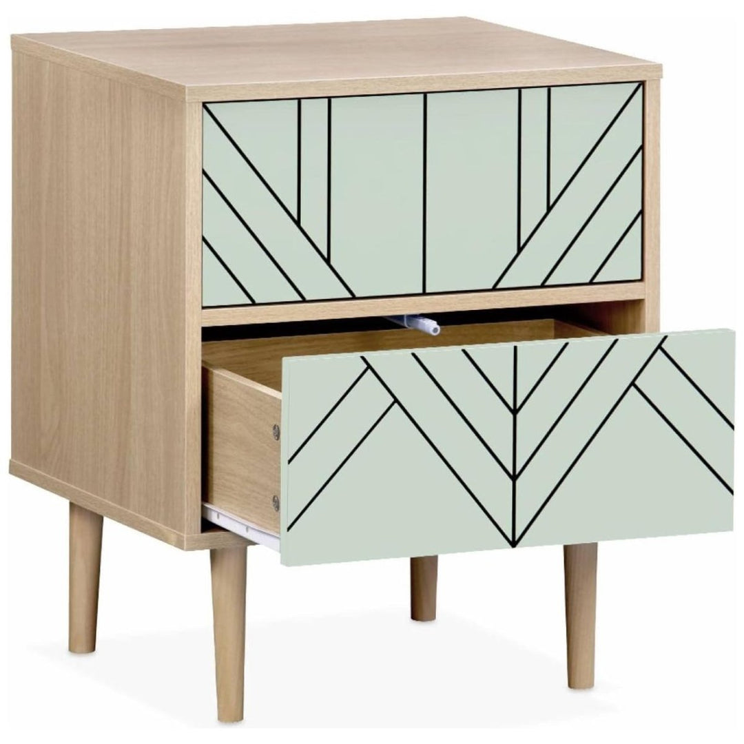 Tables Chevet Bois Vert | Atlas - Designix Table de Nuit