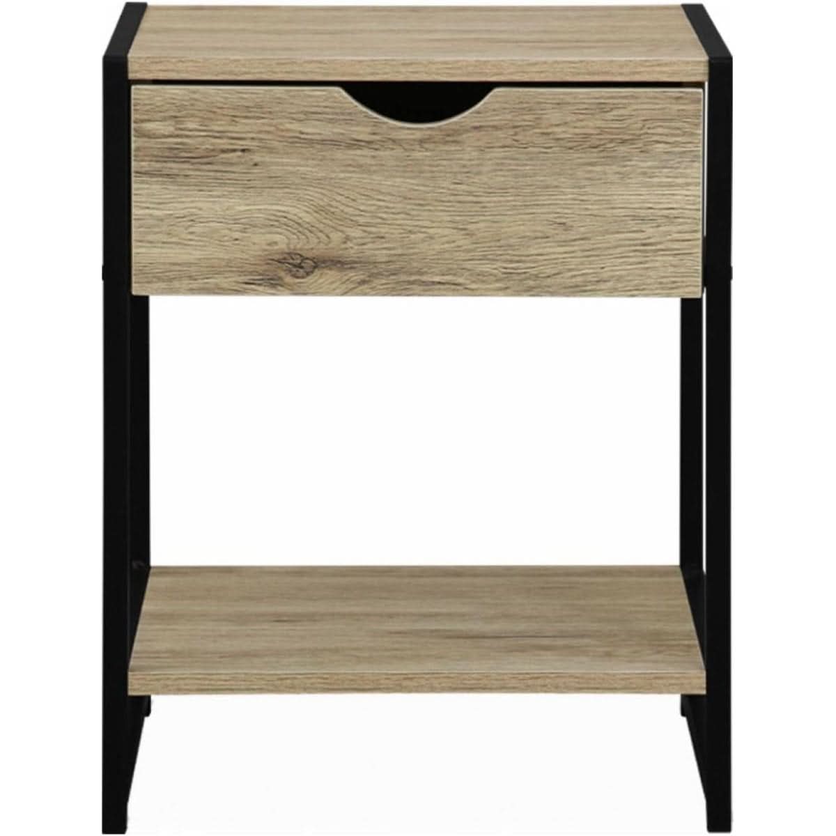 Tables Chevet Industrielles Bois | Sol - Designix Table de Nuit
