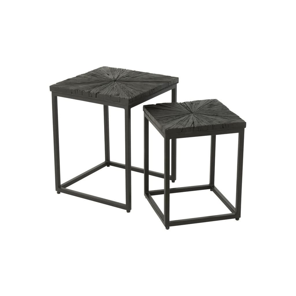 Tables D'Appoint Bois Fer Noir - Designix