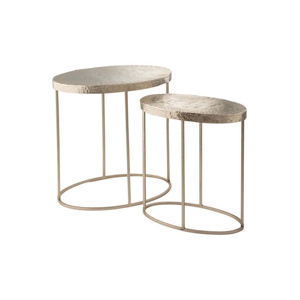 Tables D'Appoint Rondes Aluminium - Designix