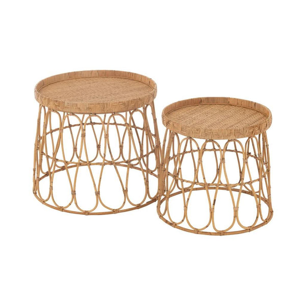 Tables Rondes Rotin Naturel