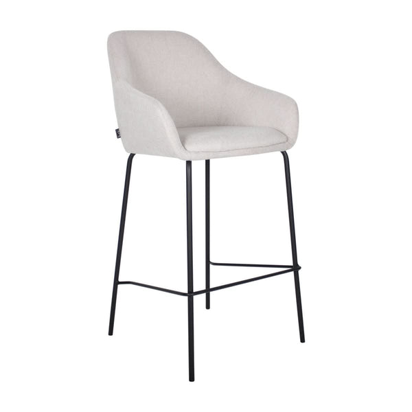 Tabouret de bar avec dossier et accoudoirs confortable | NOVA