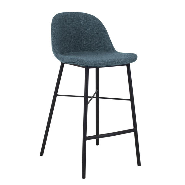 Tabouret de Bar Jade Bleu Confort Moderne Design Urbain | NOVA