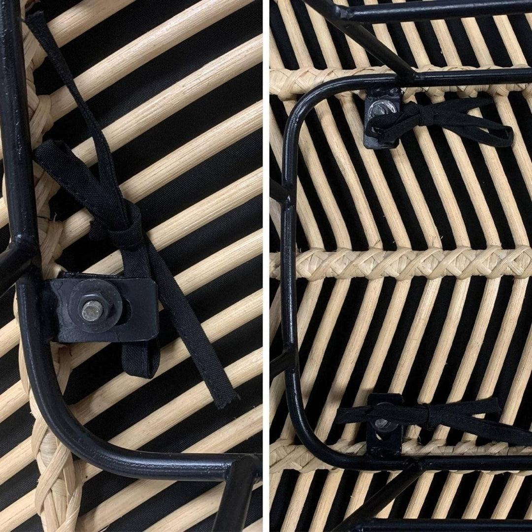 Tabourets Bar Rotin Métal | Éclair - Designix Tabouret