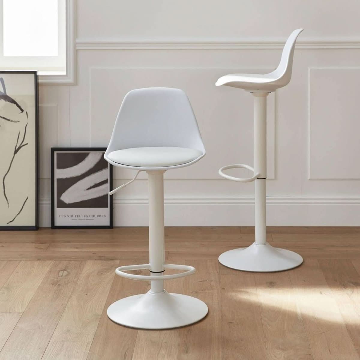 Tabourets Bar Simili Cuir Réglables | Oasis - Designix Tabouret