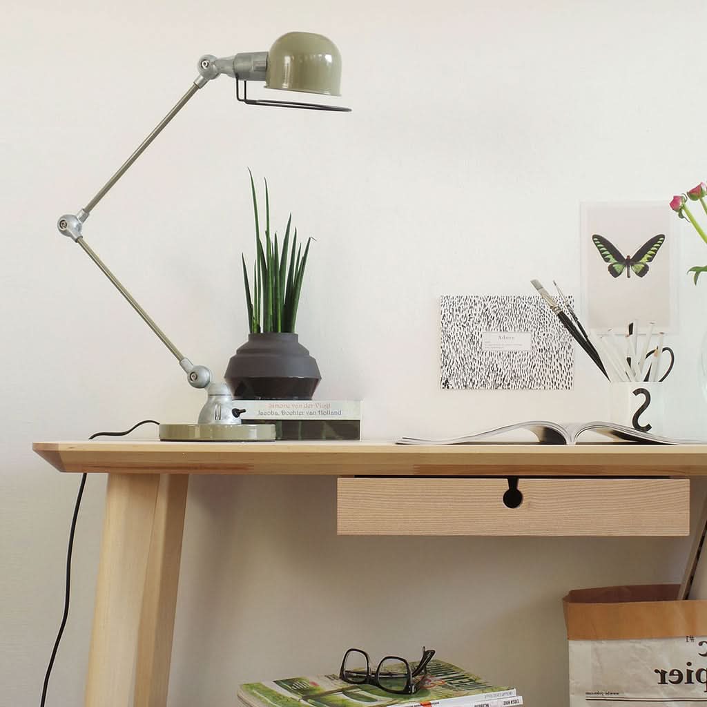 Lampe de table Davin 7655G Vert | Designix - - https://designix.fr