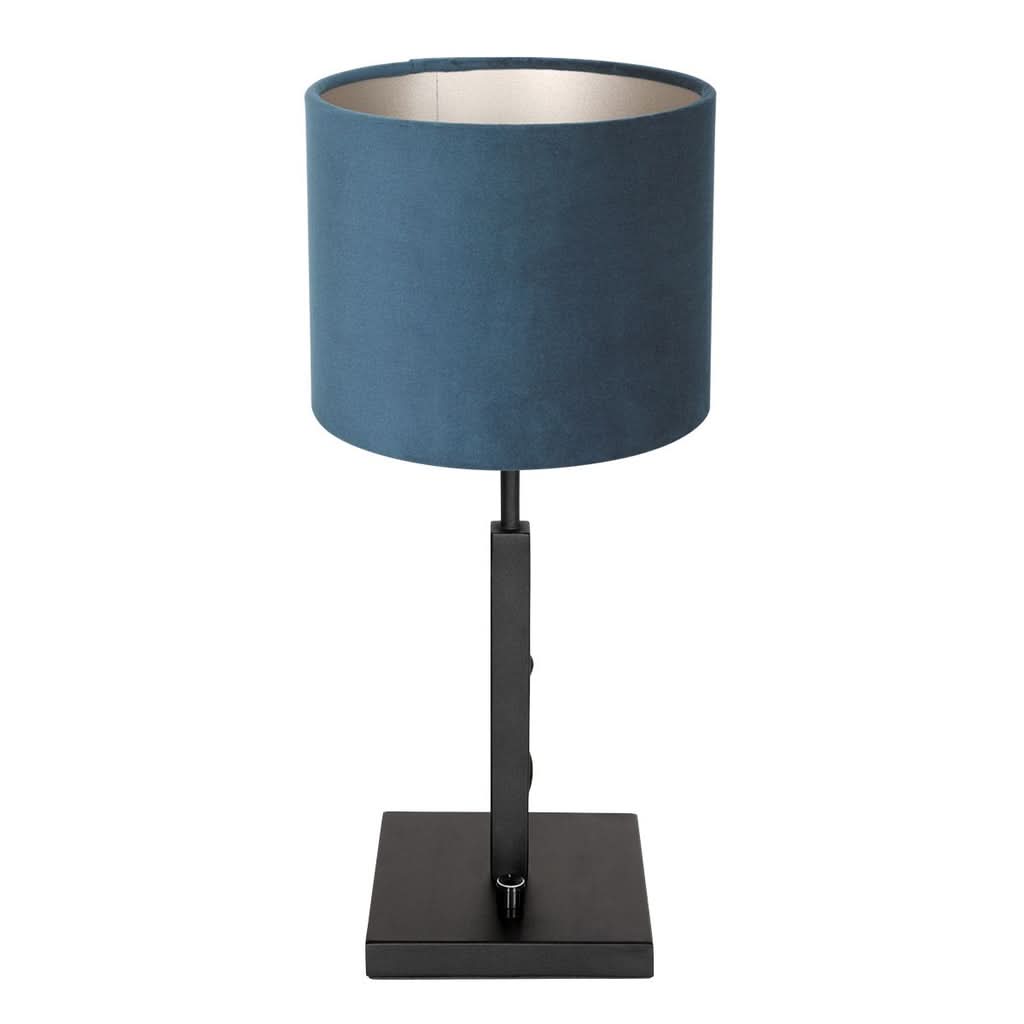 Lampe de Table Élégante Velours Bleu | Designix - - https://designix.fr