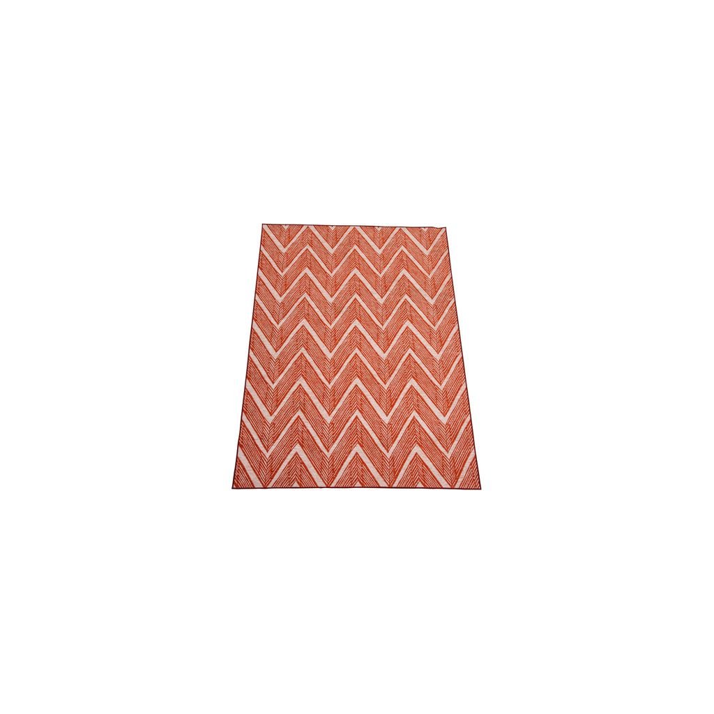Tapis Acrylique Orange Blanc Petit - Designix