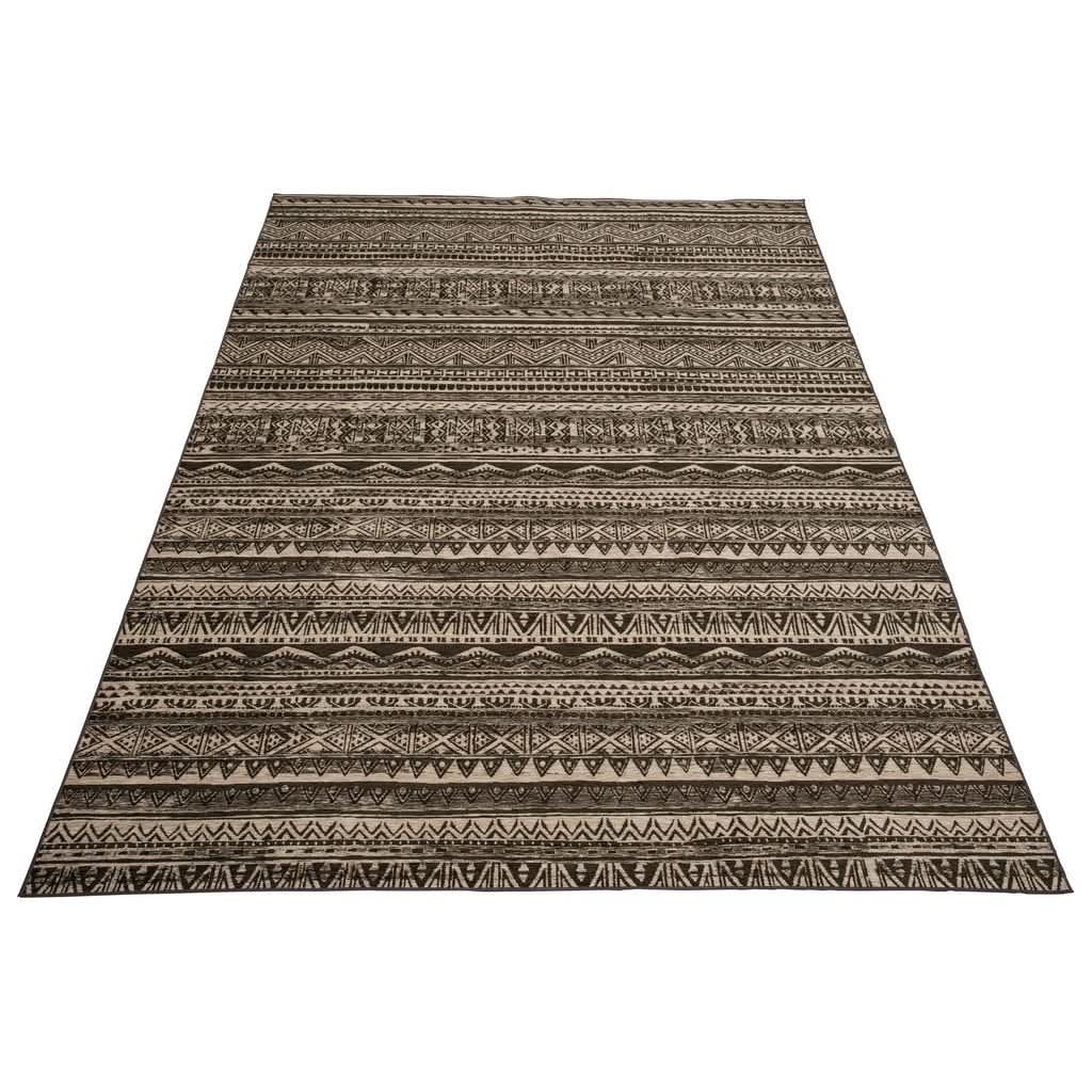 Tapis Ethnique Acrylique Marron Grand - Designix