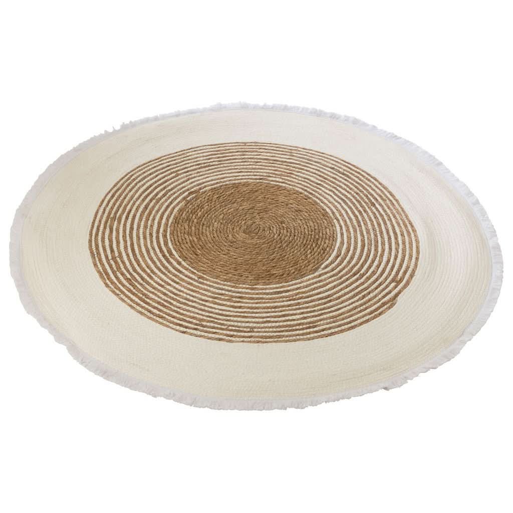 Tapis Herbe Tissée Blanc Naturel - Designix