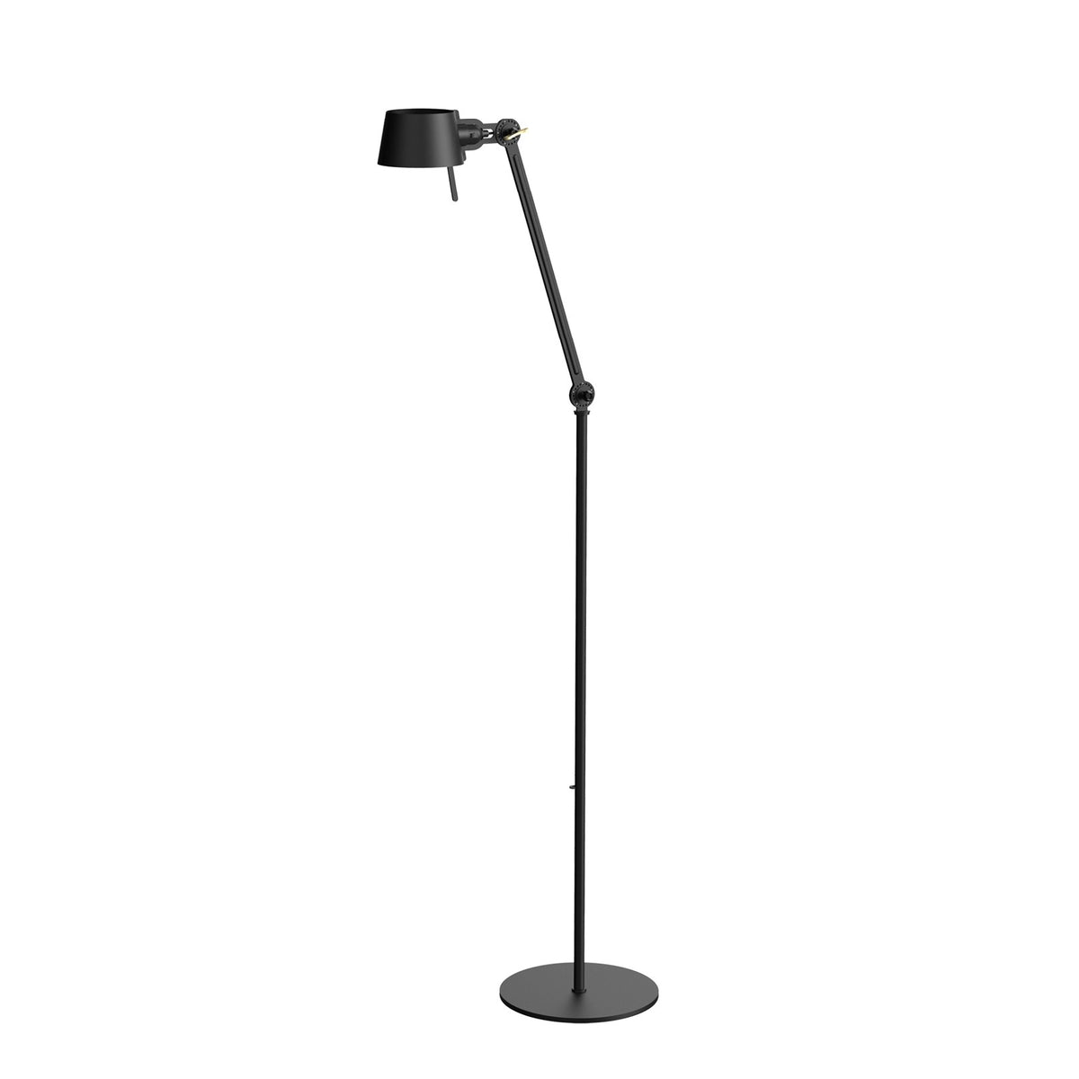 Lampadaire Bolt Long 1 bras Sidefit Noir fumé