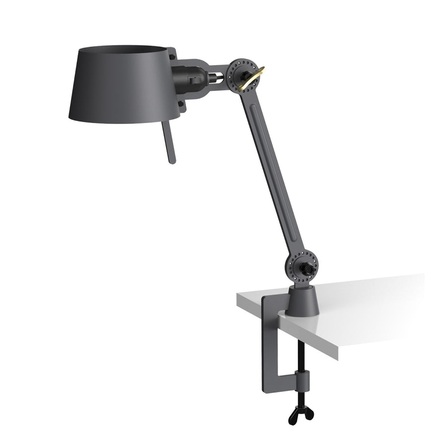 Lampe de bureau Bolt Small 1 bras à pince Gris nuit
