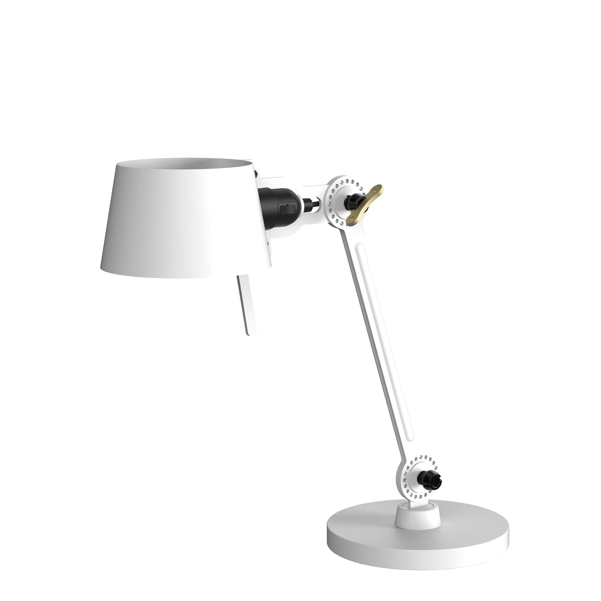Lampe de bureau Bolt Small 1 bras sur pied Blanc pur