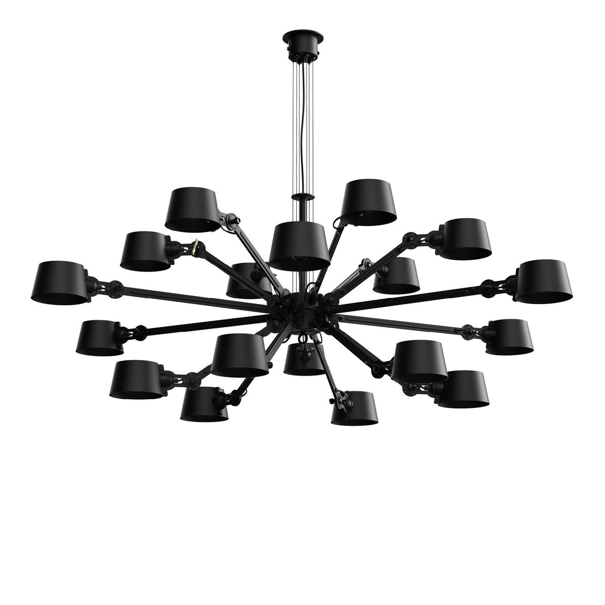 Lustre Bolt 18 bras Noir fumé
