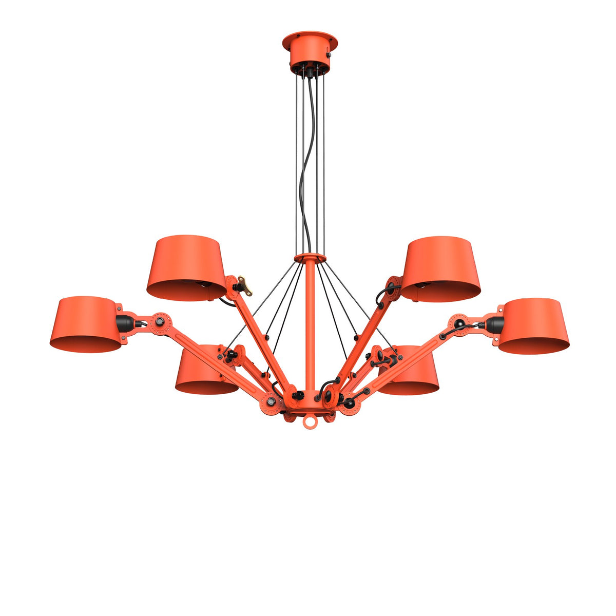 Lustre Bolt 6 bras Orange vif